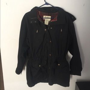 Vintage Eddie Bauer Cargo Jacket w/ flannel hood